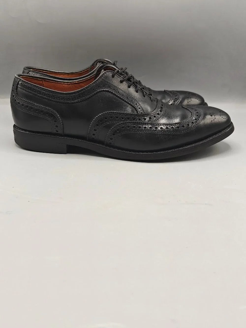 Allen Edmonds Boulevard Mens Wingtip Oxfords Black Dress Shoes 11 -D Pre-Owned